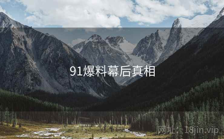 91爆料幕后真相